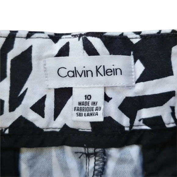 Calvin Klein Cotton Shorts  Black White 10 - Picture 8 of 9